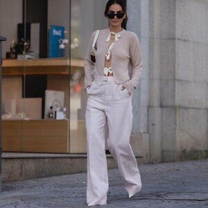 ZARA BOWS KNIT CARDIGAN